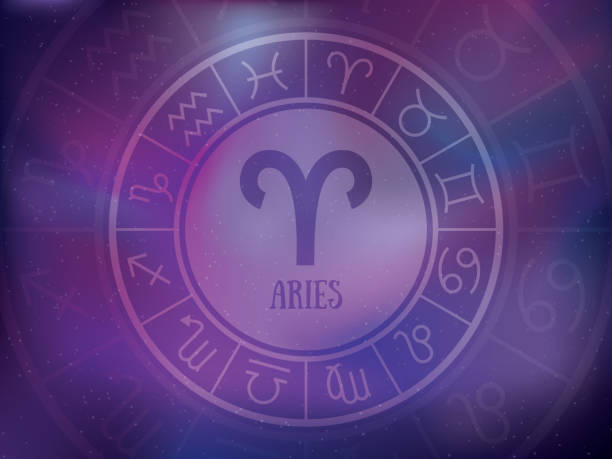 Zodiac signs background. Astrological round calendar collection, zodiacal purple violet trendy color vector horoscope. Cosmos, space. Aquarius, libra, leo, taurus, cancer, pisces, virgo, capricorn, sagittarius, aries, gemini, scorpio Zodiac signs background. Astrological round calendar collection, zodiacal purple violet trendy color vector horoscope. Cosmos, space. Aquarius, libra, leo, taurus, cancer, pisces, virgo, capricorn, sagittarius, aries, gemini, scorpio aries stock illustrations