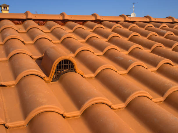 istock Ventilation mouth, with protection grid, with brick cover 1029734212