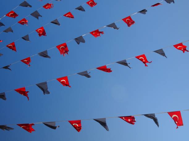istock Turkish flags, Istanbul, Turkey 1029738104