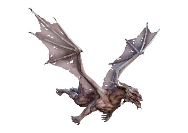 istock 3D rendering fairy tale dragon on white 1029738538
