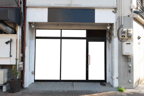 istock Shop Boutique Store Front with Big Window and Place for Name 1029743498