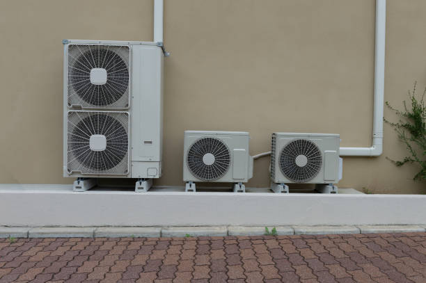 istock Air compressor installation on pedestal.outdoor 1029747426
