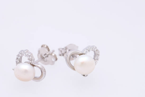 istock Fashion earring on white background 1029753428