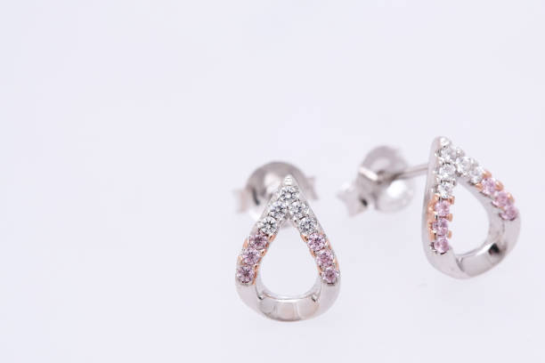 istock Fashion earring on white background 1029755568