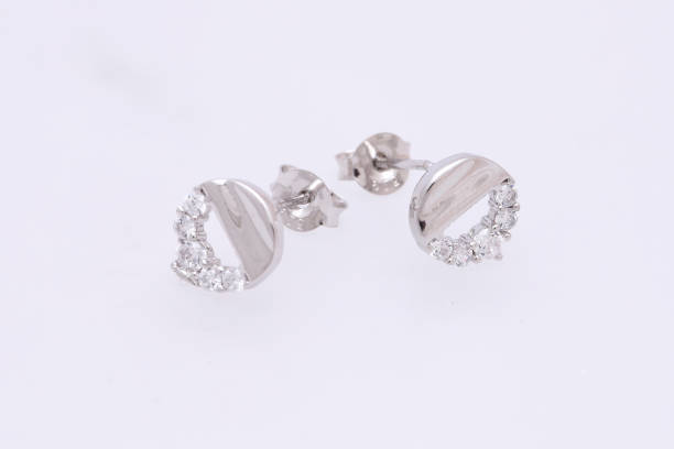 istock Fashion earring on white background 1029755570