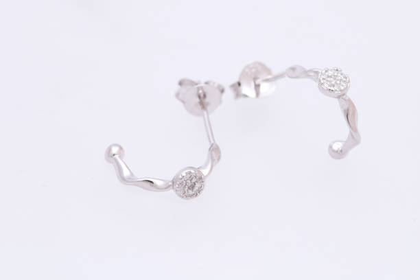 istock Fashion earring on white background 1029755644