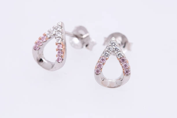 istock Fashion earring on white background 1029755838