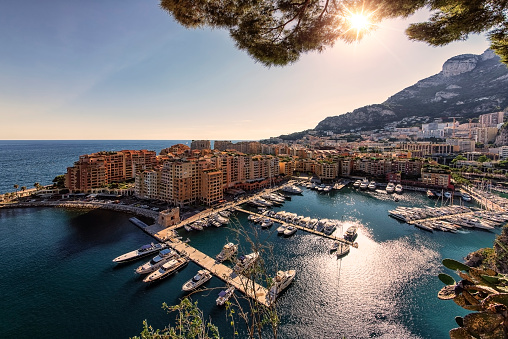 Fontvieille district in the principality of Monaco