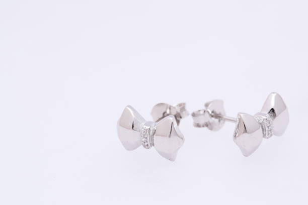 istock Fashion earring on white background 1029756102