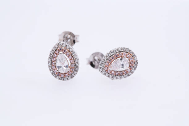 istock Fashion earring on white background 1029759172