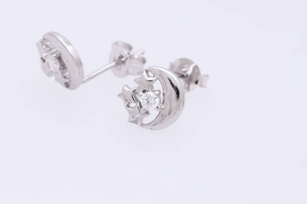 istock Fashion earring on white background 1029759438
