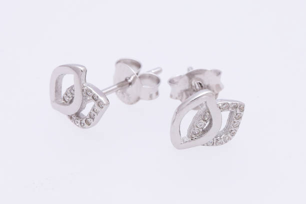 istock Fashion earring on white background 1029759494