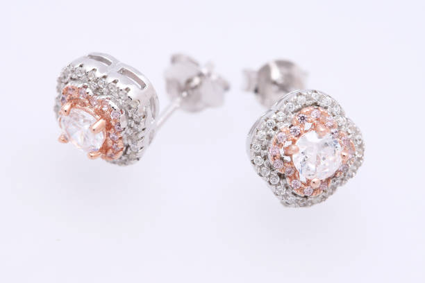 istock Fashion earring on white background 1029759614