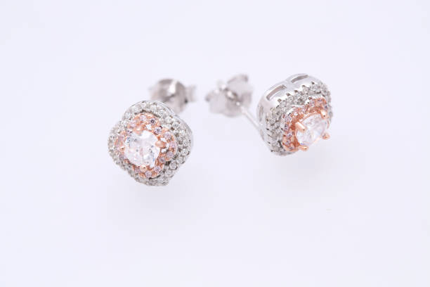 istock Fashion earring on white background 1029759630