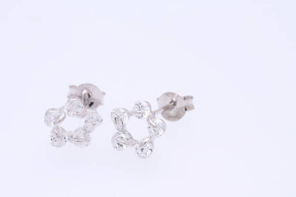 istock Fashion earring on white background 1029762014