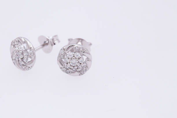 istock Fashion earring on white background 1029762294