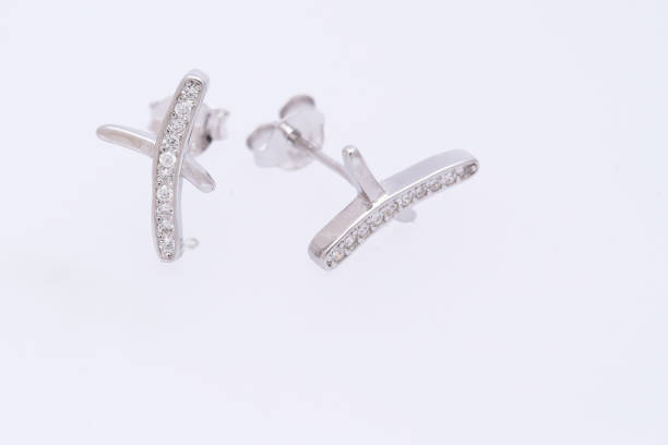 istock Fashion earring on white background 1029762534