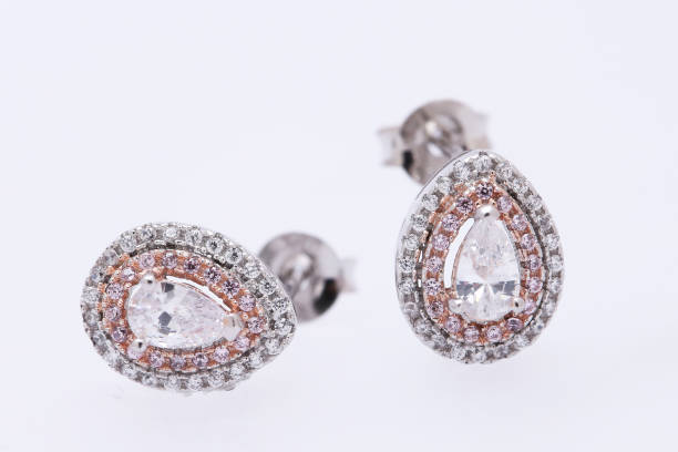 istock Fashion earring on white background 1029762546