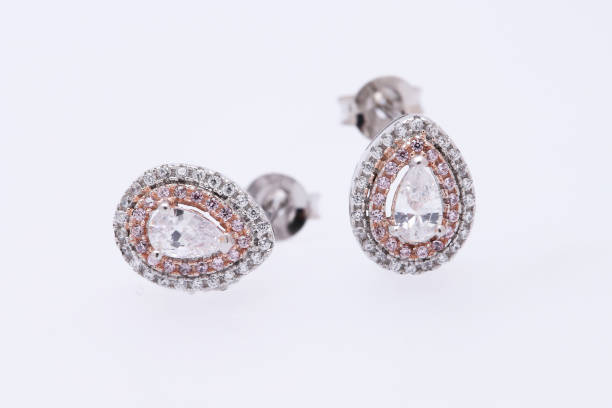 istock Fashion earring on white background 1029762578