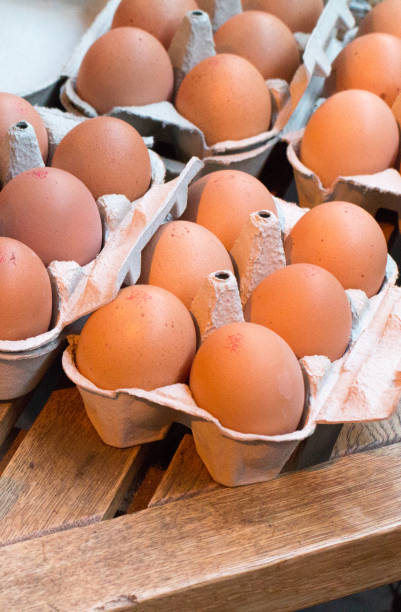 istock Chicken Eggs in Borough Market, London 1029773972