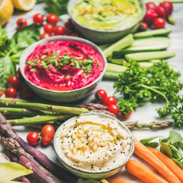 Healthy raw summer vegan snack plate for vegan party