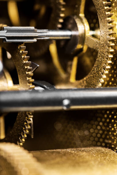 istock Details of Horology, brassy gears, concept Work and Precision 1029797416