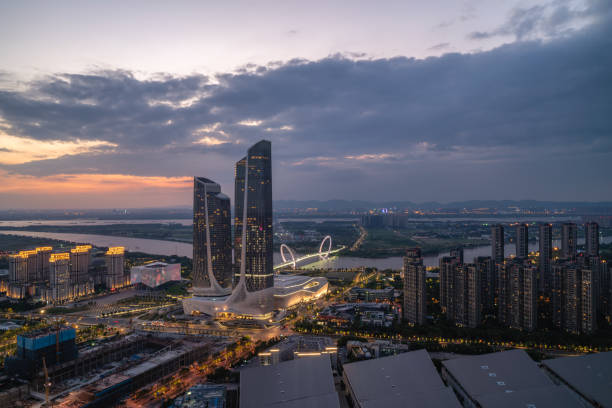 istock Modern business cityscape in Nanjing, China 1029798714