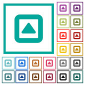 flache-farbe-symbole-mit-quadrant-frames