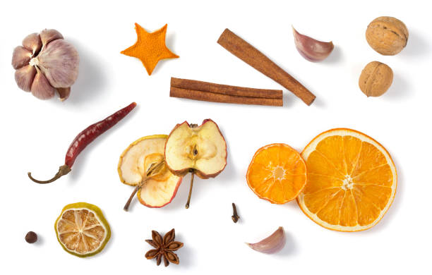 istock dried fruit and spices on white background 1029827476