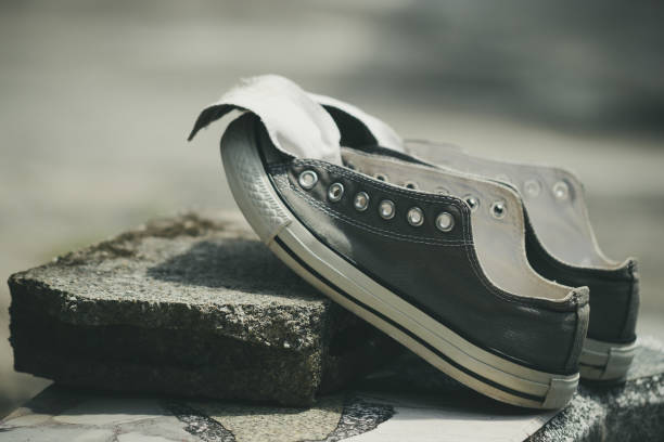 istock Old sneakers in the sun. 1029844908