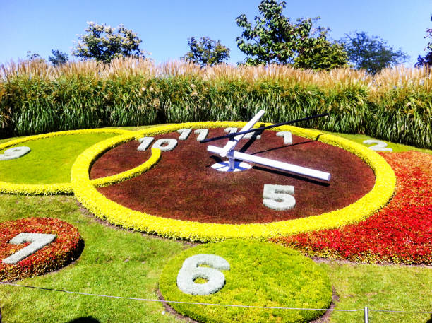 istock Flower Clock in Geneva Switzerland 1029849500