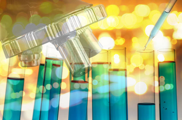 istock Digital Composite Image Of Scientific Experiment 1029855670