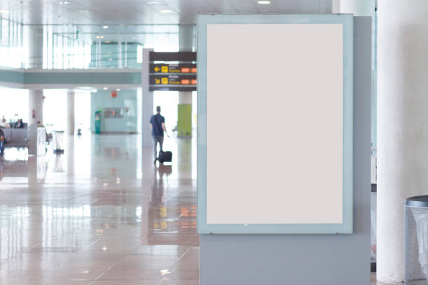 istock Blank billboard mock up in an airport 1029856096