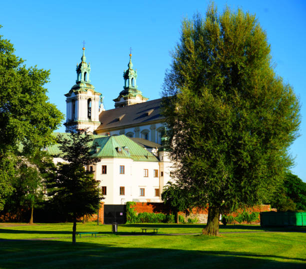 View of Krakow cityscape during the springtime