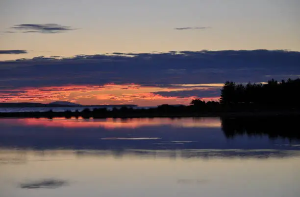 Evening at the sea