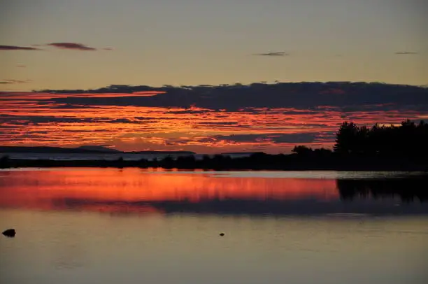 Evening at the sea