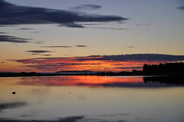 Evening at the sea