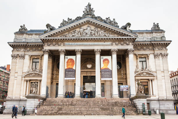 BRUSSELS, BELGIUM - MARCH, 2018: Brussels stock exchange building