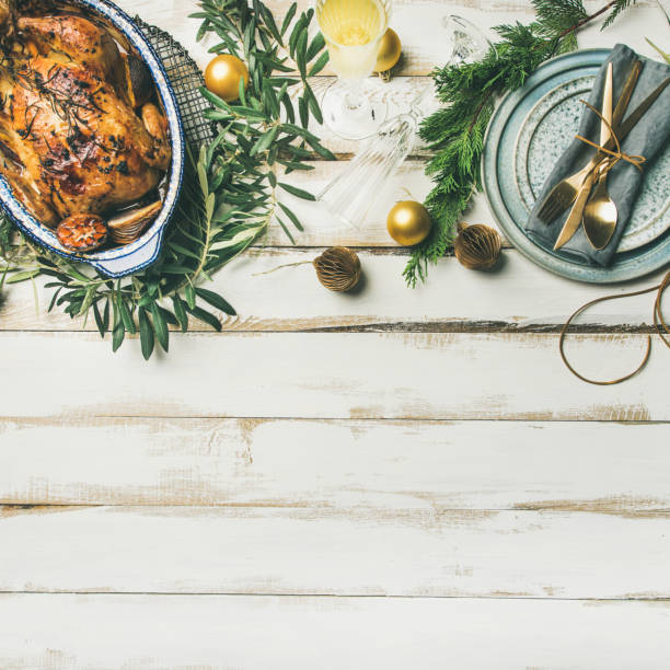 istock Christmas or New Year celebration table setting, square crop 1029899448