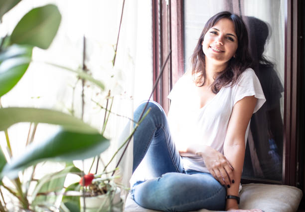istock Attractive relaxed young woman 1029905710