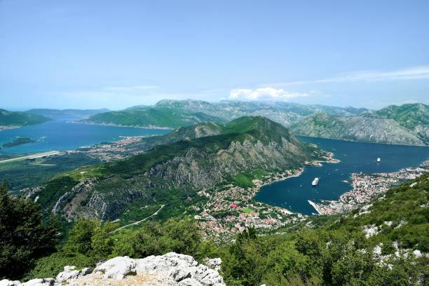 Cruise ships at tender in Kotor Bay