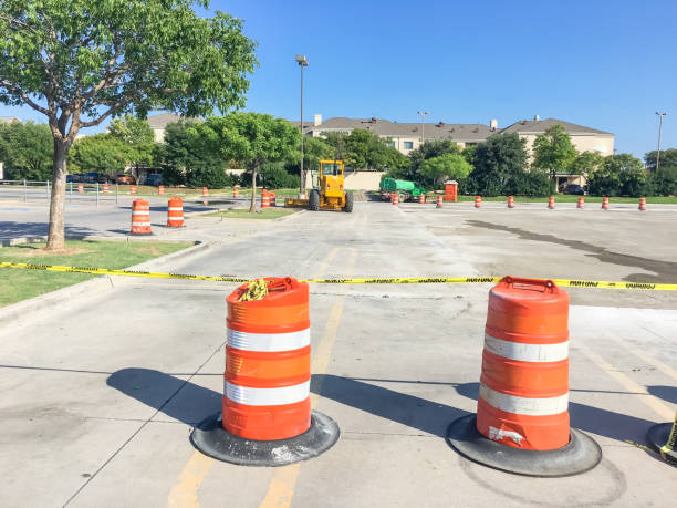 istock Parking garage construction site at retail store in Texas, USA 1029911890