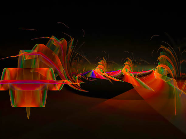 istock abstract fractal color digital background, design creative 1029912616