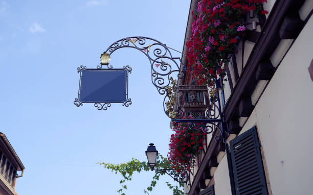 istock sign hanging in the street 1029921604
