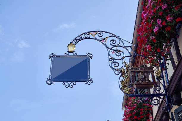 istock sign hanging in the street 1029921612