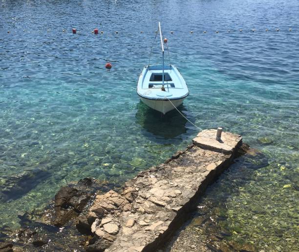 beauty of the island of Sota in Croatia, turquoise sea