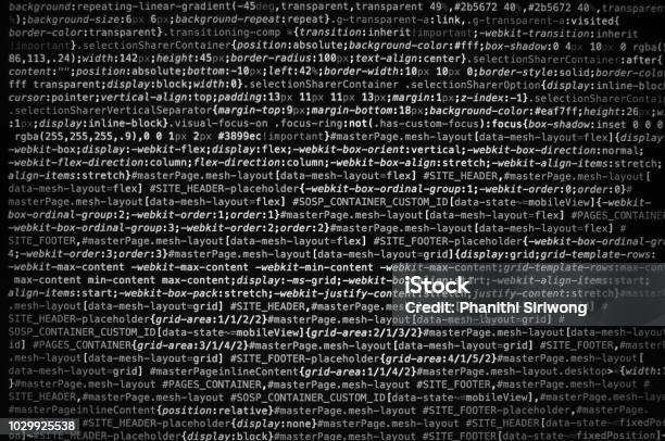 Desktop Source Code And Wallpaper By Computer Language With Coding And Programming Stock Photo - Download Image Now