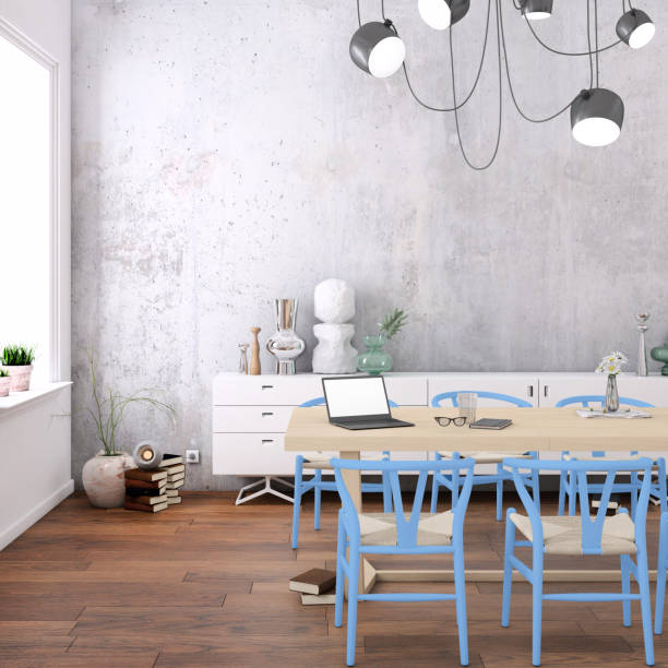 istock Nordic style apartment dining room 1029929998