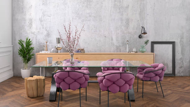 istock Nordic style apartment dining room 1029930036