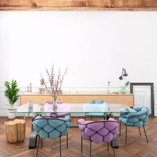 istock Nordic style apartment dining room 1029930084